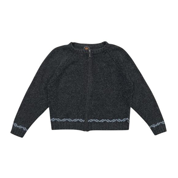 ★ Route 66 (Women’s) Charcoal Gray Cozy Full-Zip Knit Cardigan ★ - Picture 1 of 6